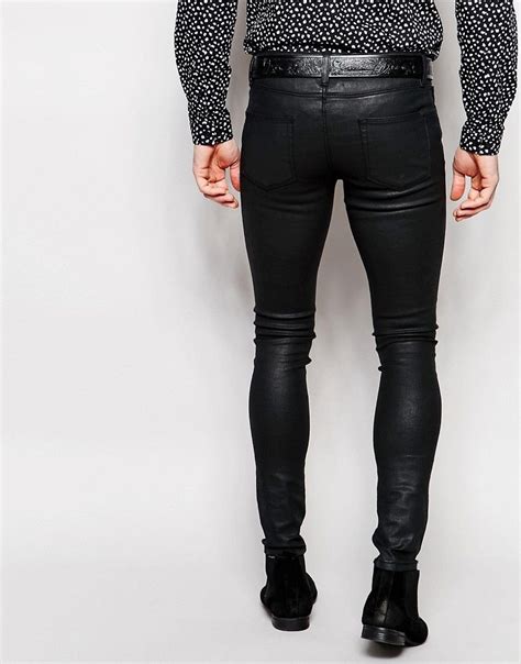 Jet Black Skinny Jeans For Mens Size Guide Guys Wearing Skinny Jeans
