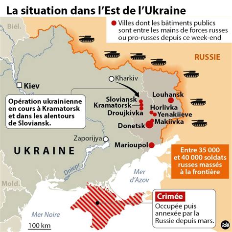 Crise en Ukraine Kiev à loffensive à lEst face aux insurgés pro