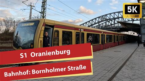 5K Ausfahrt der S Bahn Linie S1 am Bahnhof Bornholmer Straße YouTube