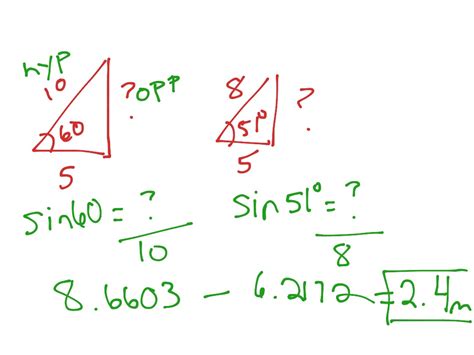 Exam Review Trig Ratios Math Trigonometry Showme