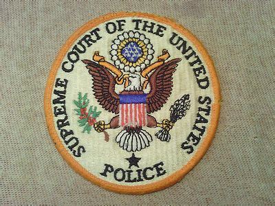 Vintage Supreme Court of the United States Police Patch US -- Antique ...