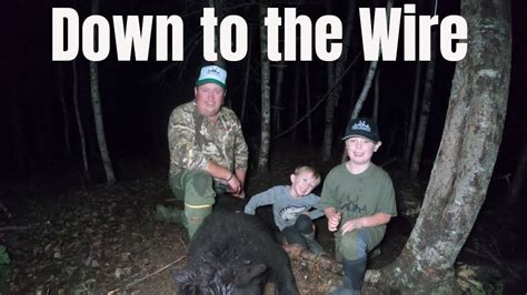 Down To The Wire Maine Black Bear Trapping Youtube