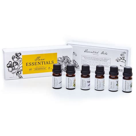 Aceites Esenciales De Pure Essentials Kit De Aceites 100 Puros De Grado