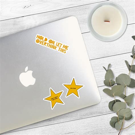 You Tried Sticker Star Sticker Funny Sarcastic Gold Star Award Etsy