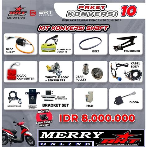 Jual Paket Kit Konversi Brt Motor Listrik Kw Kw Shopee Indonesia