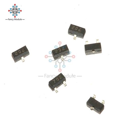 100PCS 2N7002 702 SOT 23 SMD N Channel 60V 115mA MosFET Mosfet 60v