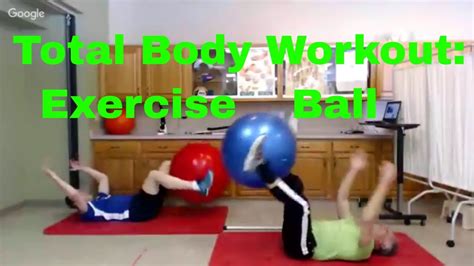 Total Body Exercise Ball Workout Routine Beginner To Advanced For