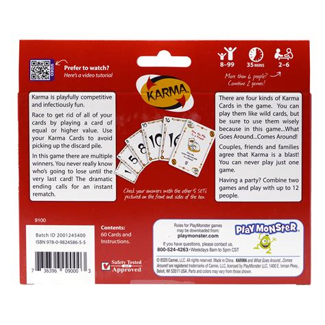 Set Enterprises Karma Card Game Fun Competitive Elimination Style