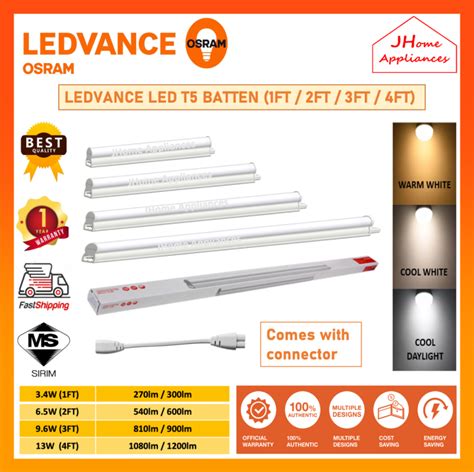 Osram Ledvance Led T Batten Ft Ft Ft Ft W W W W