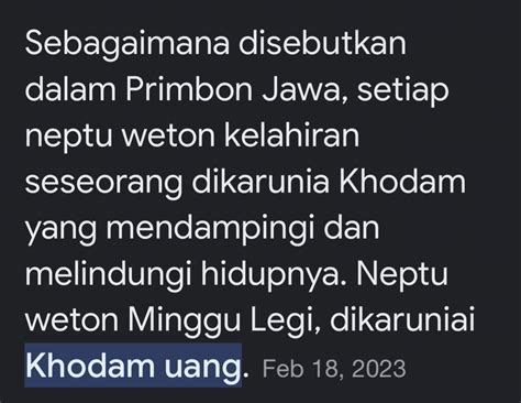 Ave On Twitter Kalo Kata Ibu Emang Wetonku Sama Wetonnya Ibu Ngeri