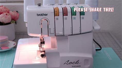 How To Thread A Sewing Machine Brother Lock 1034d Youtube