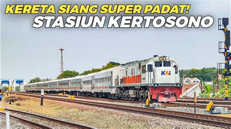 FULL PADAT KERETA API DARI BERBAGAI ARAH BERBURU KERETA API SIANG