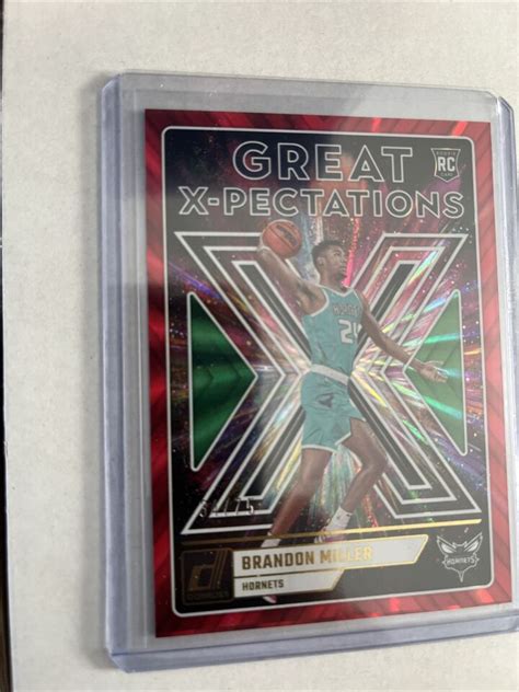 Brandon Miller 2023 24 Donruss Great X Pectations 2Red Laser 34 75