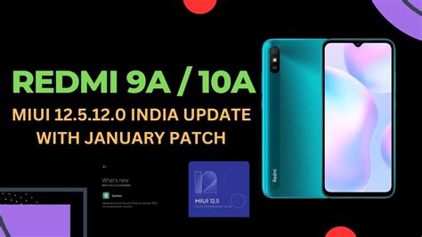 Redmi A A Miui New Update Released With January Security