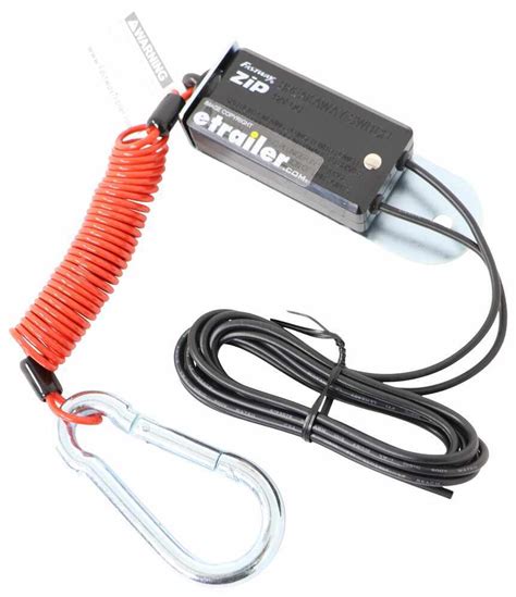 Fastway Zip Trailer Breakaway Switch With Coiled Cable Long