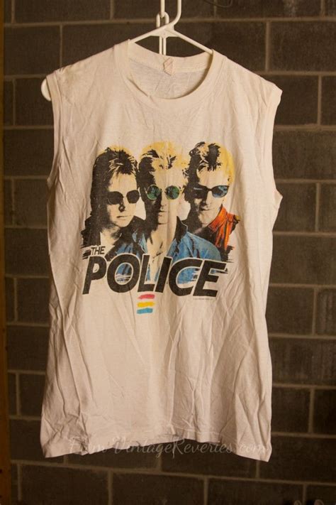 The Police 1983 Synchronicity Tour Sleeveless Muscle Tshirt