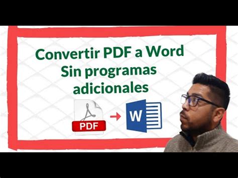 C Mo Convertir Archivos De Pdf A Word Sin Programas Solo Usando Word