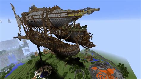 Minecraft Medieval Zeppelin Airship Youtube