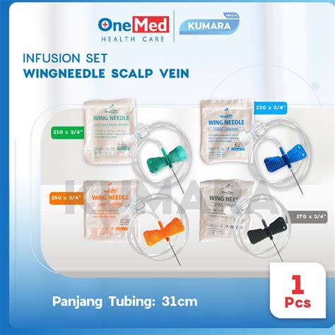 Jual Onemed Wing Needle Scalp Vein Set Pack Shopee Indonesia