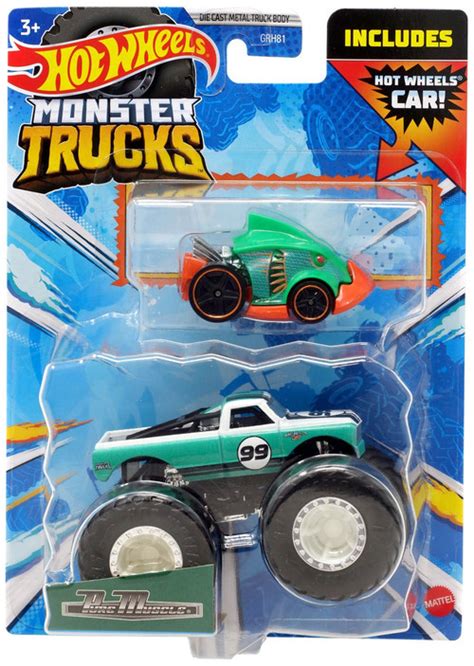 Hot Wheels Monster Trucks Pure Muscle 164 Diecast Car Includes Hot