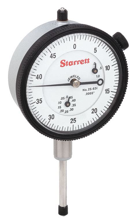 Starrett 0 In To 1 In Range Continuous Reading Dial Indicator Lug