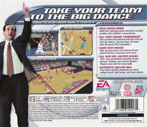 Ncaa March Madness Playstation Box Cover Art Mobygames