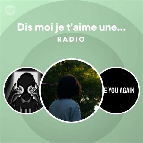 Dis Moi Je T Aime Une Derni Re Fois Radio Spotify Playlist