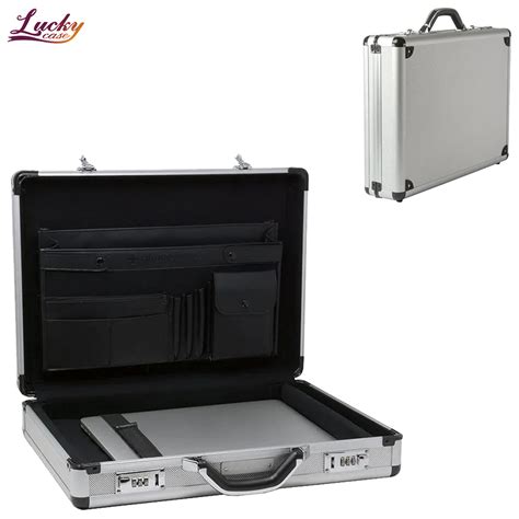 China Aluminum Attache Case Padded Laptop Briefcase With Combo Lock