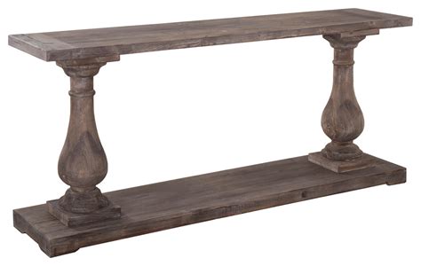 Carolina Reclaimed Pine Console Table By Kosas Home French Country Console Tables By Kosas