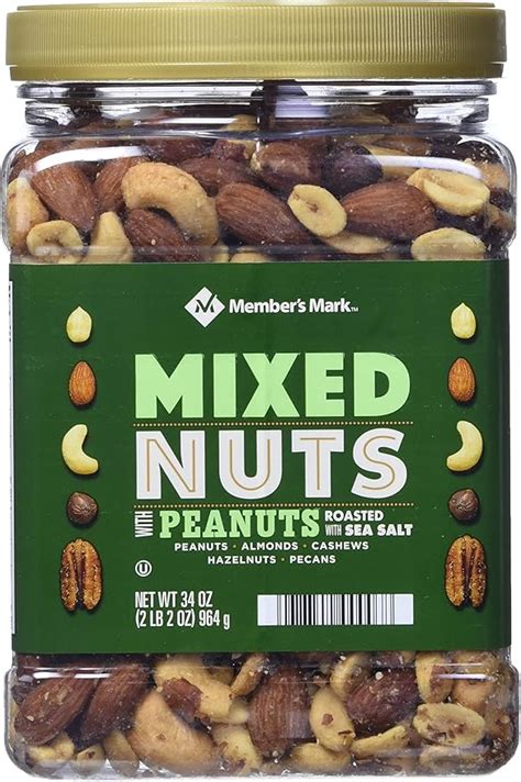 Member S Mark Deluxe Mixed Nuts With Sea Salt Ounce Amazon Ca