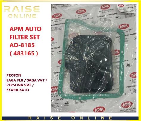 Apm Auto Filter Proton Saga Flx Exora Preve Turbo Suprima S Iriz Saga