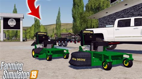 JOHN DEERE WALK BEHIND MOWER MOWING MONDAY FARMING SIMULATOR 2019