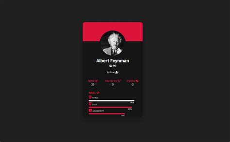 Awesome Profile Card Css Design Examples Onaircode