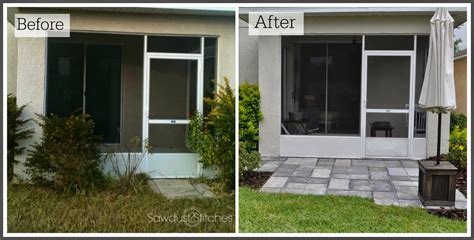 Paver Patio Makeover - Sawdust 2 Stitches