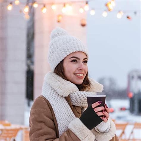 Sibba Lot De Paires De Mitaines D Hiver Chaudes Avec Trou Pour Le