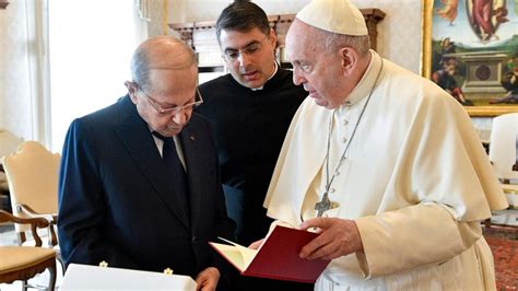 Papa Takon Presidentin E Libanit Aoun Vatican News