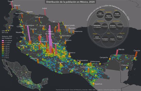 Mapa Distribuci N De La Poblaci N En M Xico Alidrisi Cartograf A