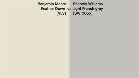 Benjamin Moore Feather Down 953 Vs Sherwin Williams Light French Gray