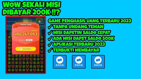 Baru Rilis Pagi Ini Game Penghasil Uang Tercepat Game