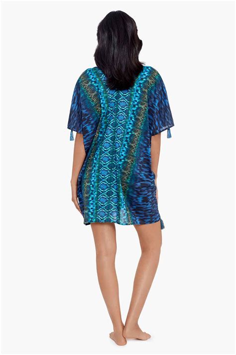 Miraclesuit Alhambra Kaftan Blue Style 6553898 Lingerie And Leisure