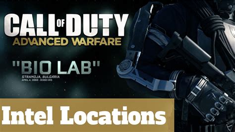 Mission 10 Bio Lab All Intel Locations Call Of Duty Advanced