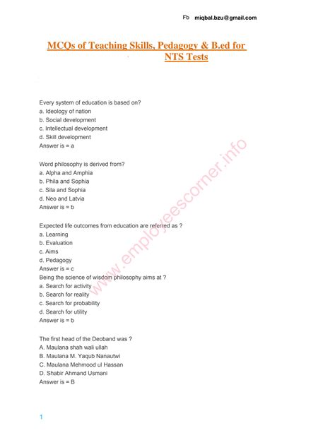 Solution Mcqs Of Teaching Skills Pedagogy B Ed For All Ppsc Fpsc Nts