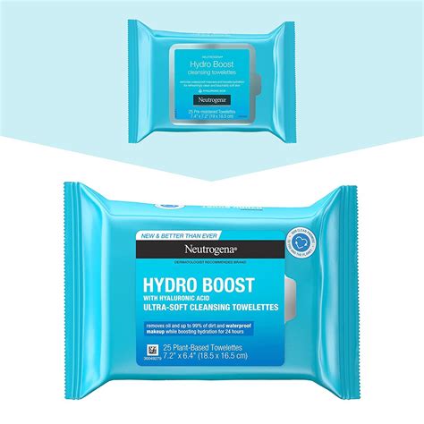 Neutrogena Hydroboost Hyaluronic Acid Makeup Remover Wipes 25 Ct