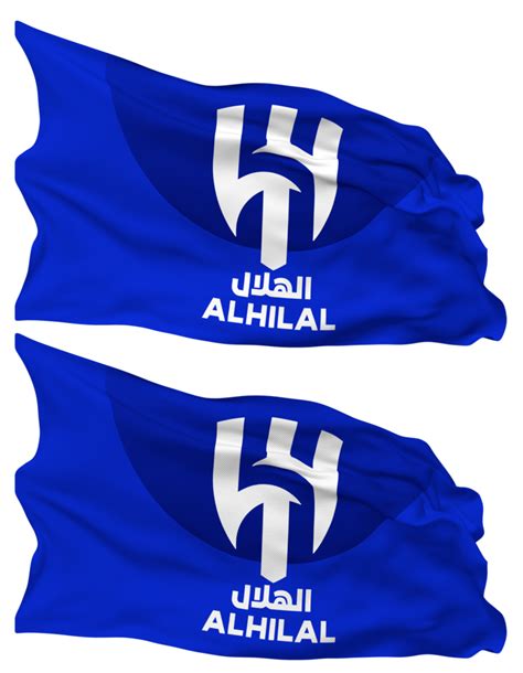 al hilal Arabia calcio club, al hilal sfc bandiera onde isolato nel ...