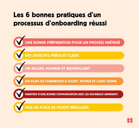 Processus d onboarding les 6 bonnes pratiques à connaître