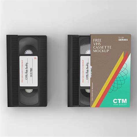 Free Vhs Cassette Mockup Css Author