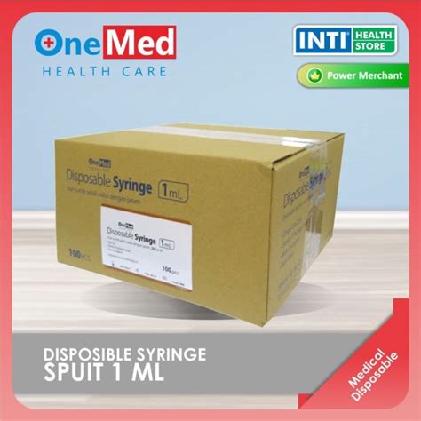 Jual ONEMED Spuit 1cc Tuberculin Syringe 1cc Onemed Jarum Suntik 1cc