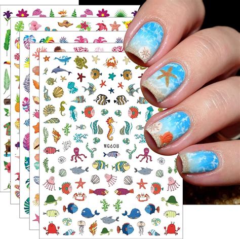 Jmeowio T Oc An Stickers Ongles Nail Art Feuilles Autocollants