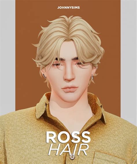 Ross Hair Johnnysims Sims 4 Hair Male Sims Hair Sims 4 Characters