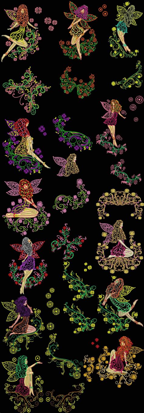 Fantasy Fairies Collection | Machine Embroidery Designs By Sew Swell